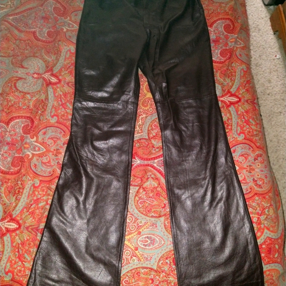 Ann Taylor Genuine leather Pants sz 6
